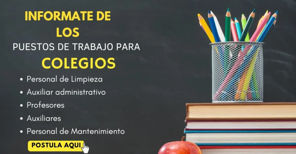 🎓 ¡TRABAJO EN COLEGIOS 2026! Vacantes Disponibles 🏫